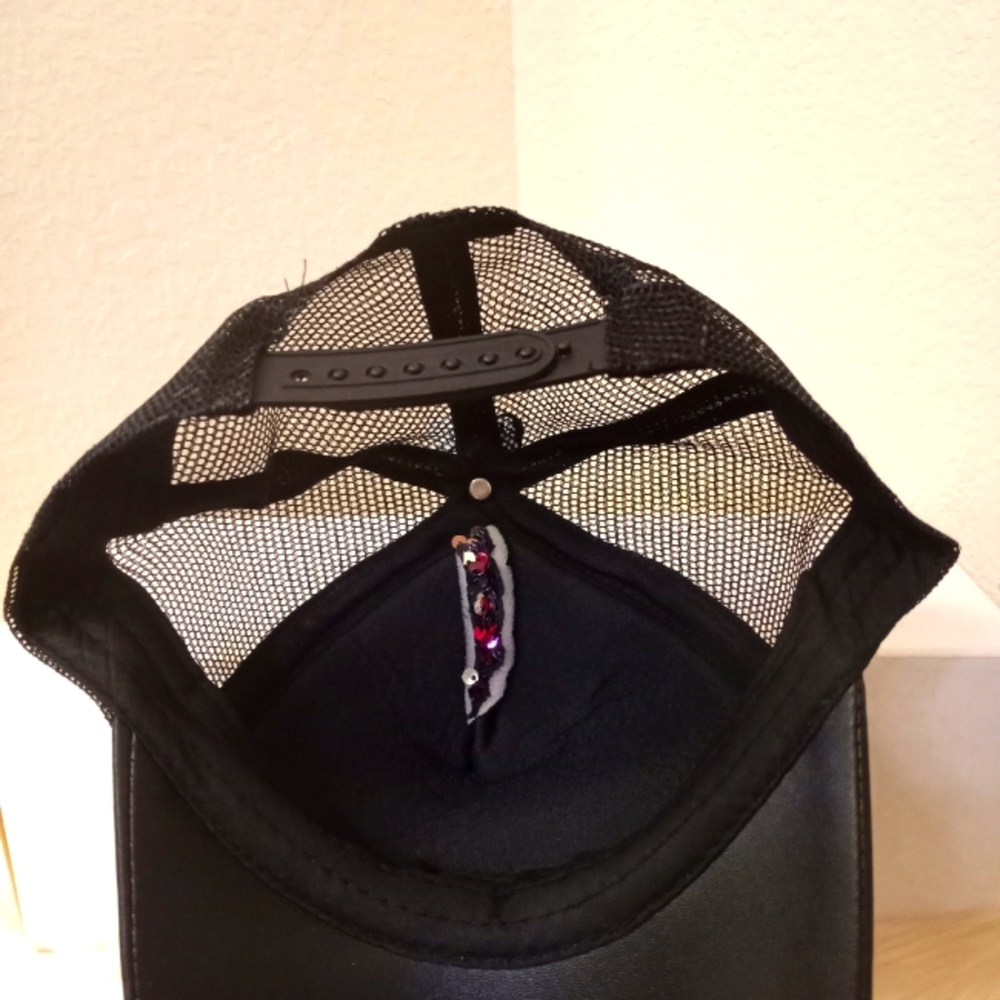 Pink Reversible Sequins Snapback Baseball Cap - Picture 2 of 6